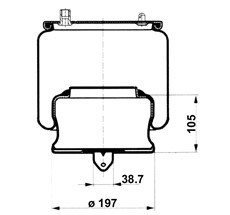 12.88.777.90048 - Körük Komple Metal Piston 6604NP01