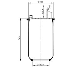 12.88.777.90148 - Air Spring W/O Piston 6600Np02