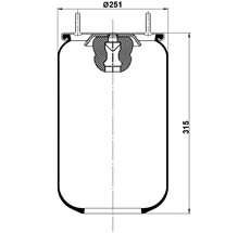 12.88.777.90152 - Air Spring W/O Piston 6613Np01