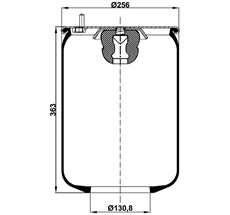 12.88.777.90183 - Air Spring W/O Piston 4420N