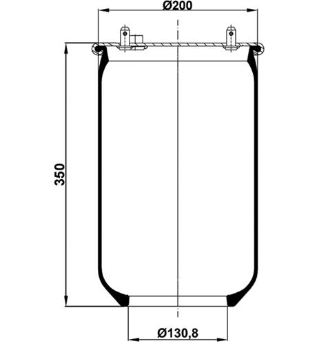 Air Spring W/O Piston 6604Np01 - 12.88.777.90184