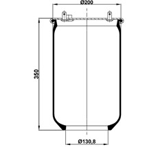 12.88.777.90184 - Air Spring W/O Piston 6604Np01