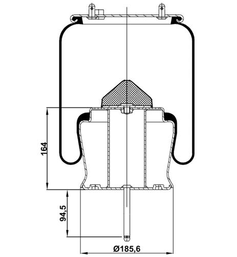 Körük Komple Metal Piston 1R11829 - 13.88.777.90045