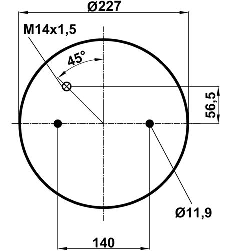 Körük Komple Metal Piston 1R11829 - 13.88.777.90045