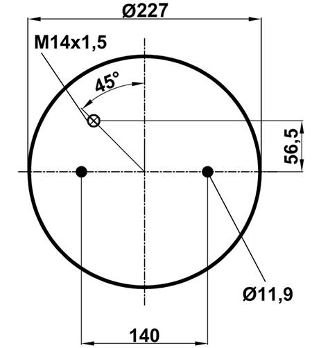 Körük Komple Metal Piston 1R11833 - 13.88.777.90046