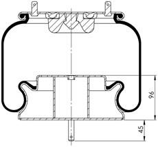 13.88.777.90141 - Körük Komple Metal Piston 6703Np01