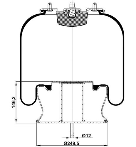 Körük Komple Metal Piston 6704Np01 - 13.88.777.90143