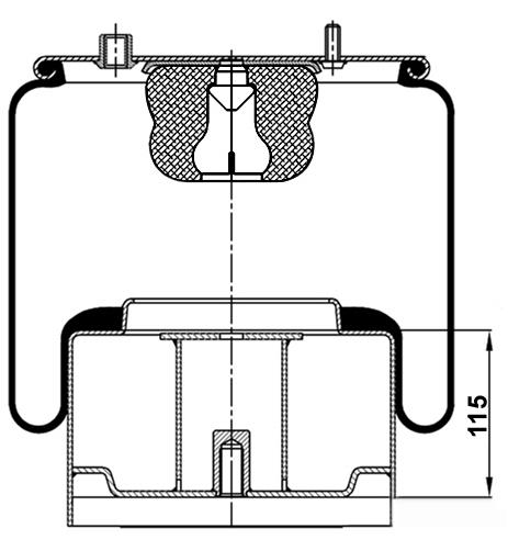 Körük Komple Metal Pıston 836Mbk4 - 14.88.777.90104