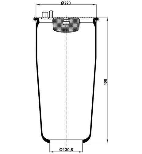 Air Spring W/O Piston 4885N1p01 - 11.88.777.90462