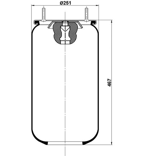 Air Spring W/O Piston 6612Np01 - 12.88.777.90150