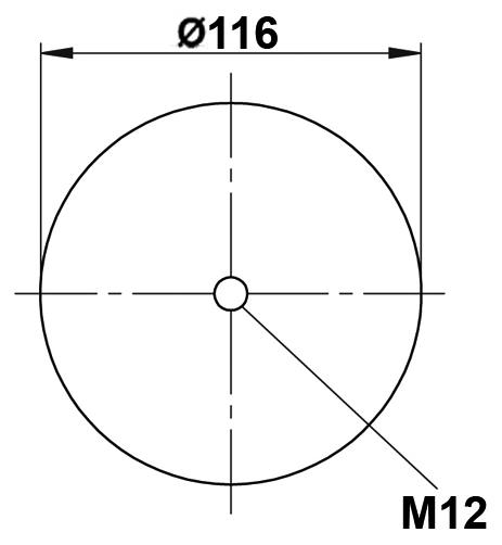 Пневмоподушка без стакана W01m588608 - 92.88.777.90506