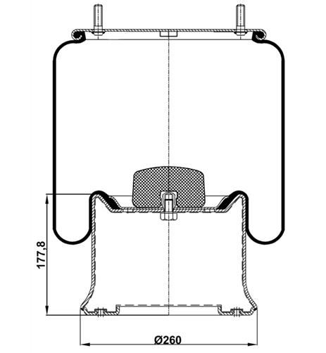 Körük Komple Metal Piston 3811-01K - 45.88.777.90102