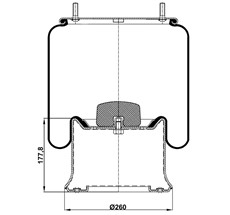 45.88.777.90102 - Körük Komple Metal Piston 3811-01K