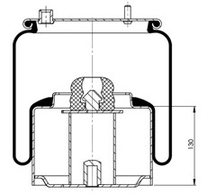 14.88.777.90286 - Körük Komple Metal Piston 887Np04