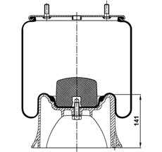 41.88.777.90161 - Körük Komple Plastic Piston 4022Np03