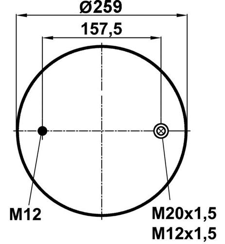 Körük Komple Plastik Piston 4157Np03 - 85.88.777.90357