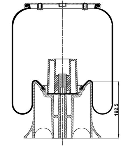 Körük Komple Plastik Piston 4158Np03 - 40.88.777.90364