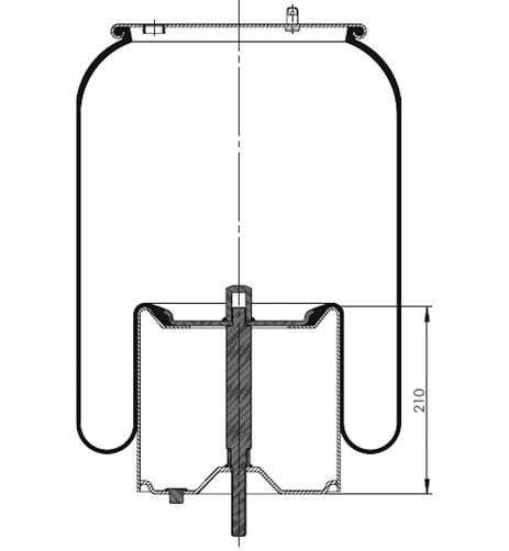 Körük Komple Metal Piston 3608Np01 - 13.88.777.90325