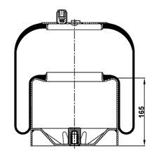 17.88.777.90165 - Körük Komple Metal Piston 4185Np21 Voss232