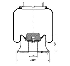 41.88.777.90010 - Körük Komple Metal Piston 34022-01K