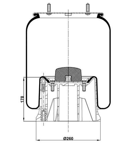 Körük Komple Plastik Piston 4023Np03 - 41.88.777.90069