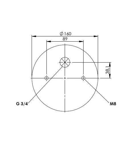 2 Katlı Körük Komple D220mm G3/4 M8 - 83.88.777.90180