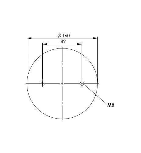 2 Katlı Körük Komple D220mm G3/4 M8 - 83.88.777.90180