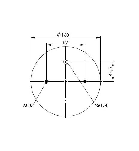 2 Katlı Körük Komple D220mm G1/4-19 M10 - 84.88.777.90084