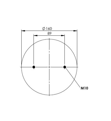 2 Katlı Körük Komple D220mm G1/4-19 M10 - 84.88.777.90084