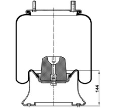 85.88.777.90122 - Körük Komple Metal Piston 4156Np06