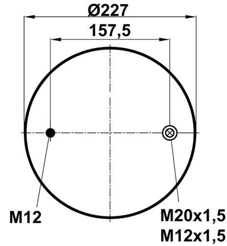 Körük Komple Metal Piston 4156Np06 - 85.88.777.90122