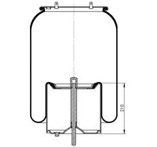 13.88.777.90243 - Körük Komple Metal Piston 3691Np01