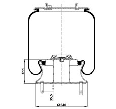 13.88.777.90244 - Körük Komple Metal Piston 330301K