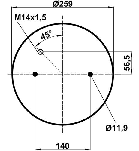 Körük Komple Metal Piston 330302K - 13.88.777.90246