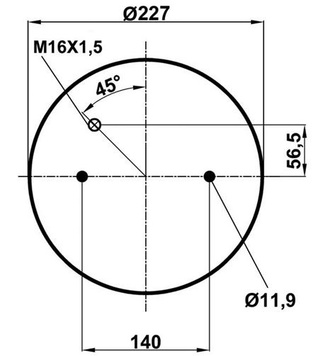 Körük Komple Metal Piston 1R11837 - 13.88.777.90247