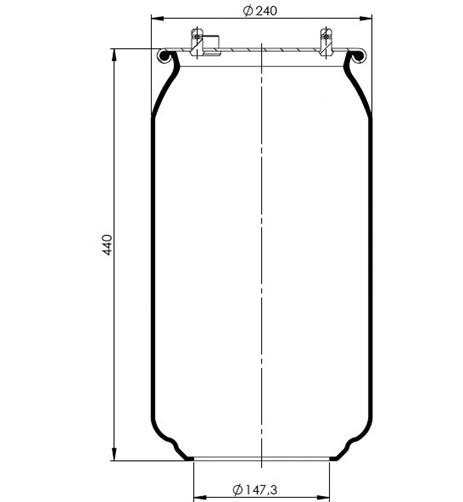 Air Spring W/O Piston 1R11831 - 13.88.777.90366