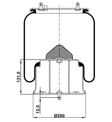 Körük Komple Metal Piston 1R11845 - 13.88.777.90253