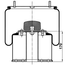 83.88.777.90254 - Körük Komple Metal Piston 725-5C