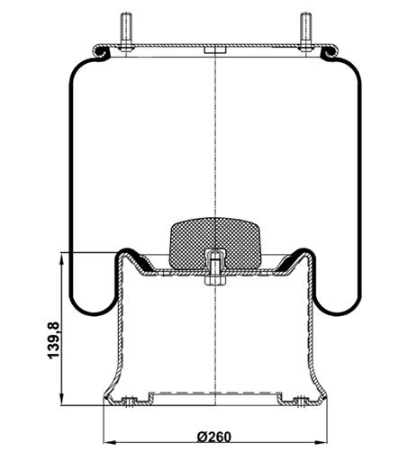 Körük Komple Metal Piston 1R14783 - 40.88.777.90100