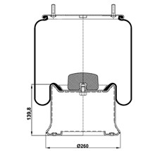 40.88.777.90100 - Körük Komple Metal Piston 1R14783