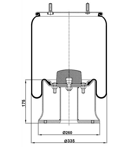 Körük Komple Metal Piston 3813-1C - 41.88.777.90269