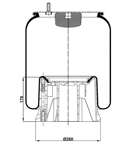 Körük Komple Plastik Piston 1R14709 - 45.88.777.90273