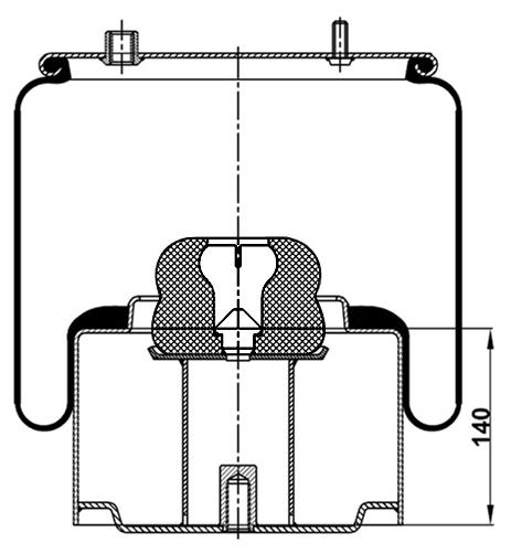 Körük Komple Metal Pıston 836Mbk6 - 14.88.777.90276