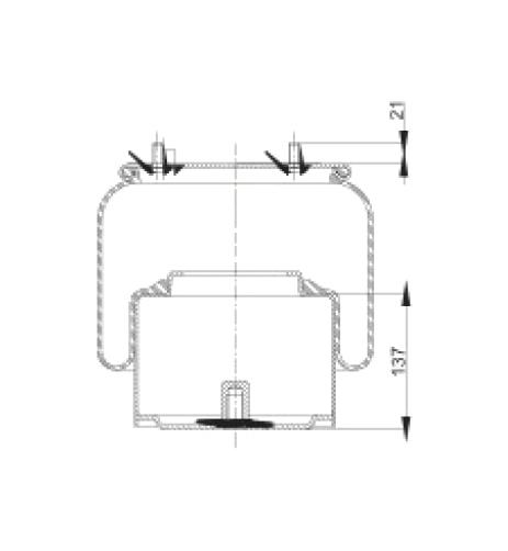 Körük Komple Metal Piston 887M2K1 - 14.88.777.90284