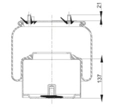 14.88.777.90284 - Körük Komple Metal Piston 887M2K1