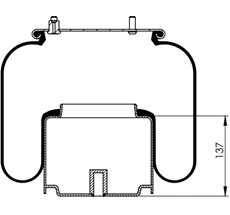 14.88.777.90490 - Körük Komple Metal Piston 887Mk4