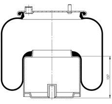 14.88.777.90491 - Körük Komple Metal Piston 887Np09