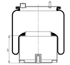 14.88.777.90500 - Körük Komple Metal Piston 887Np06