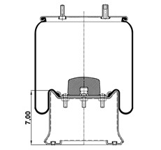 12.88.777.90296 - Körük Komple Metal Piston 4811Np03