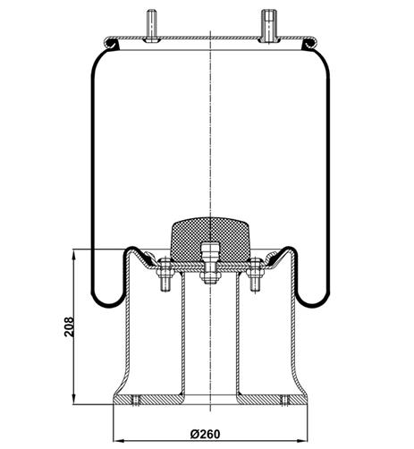 Körük Komple Metal Piston D13b04 - 85.88.777.90306